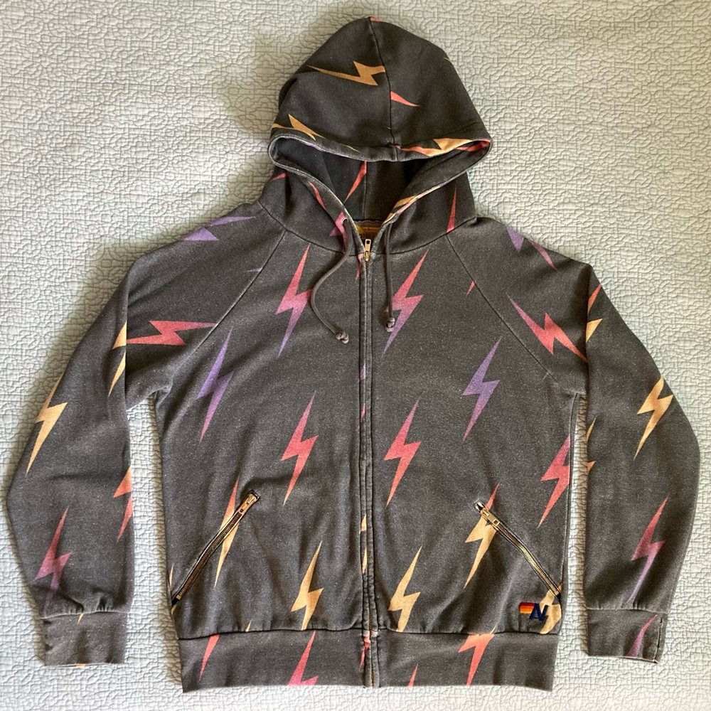 Aviator Nation Rainbow Bolt Hoodie